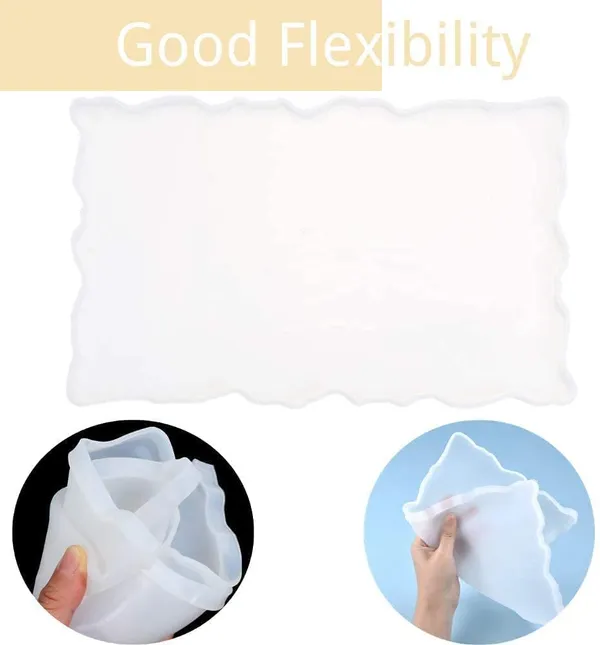 White_Silicone_Resin_Tray_Mold,Large_Irregular_Tray_Mold_Epoxy_Resin_Mold_Easy_Demold_Silicon_Coaster_Molds_For_Making_Faux_Agate_Tray,Serving_Board,Fruit_Tray,Etc.(9_X_12_Inch,_Rectangle_Tray)