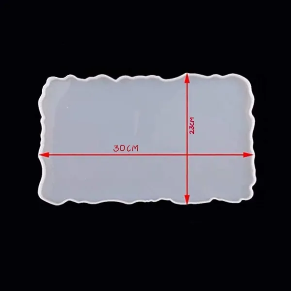 White_Silicone_Resin_Tray_Mold,Large_Irregular_Tray_Mold_Epoxy_Resin_Mold_Easy_Demold_Silicon_Coaster_Molds_For_Making_Faux_Agate_Tray,Serving_Board,Fruit_Tray,Etc.(9_X_12_Inch,_Rectangle_Tray)