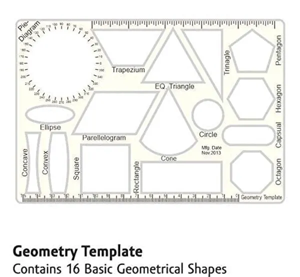 Clear_Plastic_Circle_Master_(35_Circles),_Pro_Circle_(25_Circles),_Hyperbola-_Parabola_Template,_Geometry_Template_(16_Shapes),_Drafting_Scale_Ruler_(Set_Of_4)