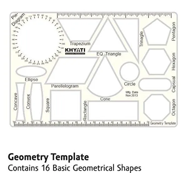 Clear_Plastic_Pro_Circle_With_25_Circles,_Hyperbola-_Parabola_Template,_Geometry_Template,_Drafting_Scale_Ruler_Very_Useful_To_Architect,_Engineering_Students,_Office_Employee_(Set_Of_3)