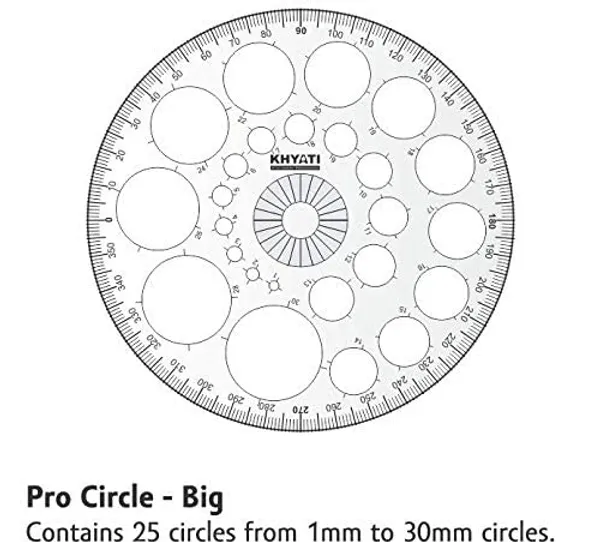 Clear_Plastic_Pro_Circle_With_25_Circles,_Hyperbola-_Parabola_Template,_Geometry_Template,_Drafting_Scale_Ruler_Very_Useful_To_Architect,_Engineering_Students,_Office_Employee_(Set_Of_3)