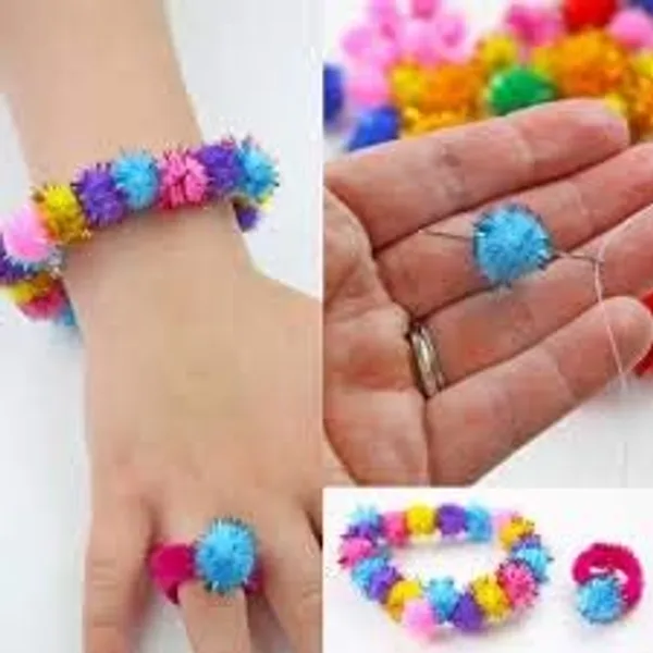 Multicolor_Glittery_Pompom_Mixed_Color+_Soft_Fluffy_Pom_Pom_For_Art_&_Craft,_Party_Decoration_Diy_Sewing_Crafts_Jewelry_Making_(_Size_2Cm_/100_+100Pcs_)