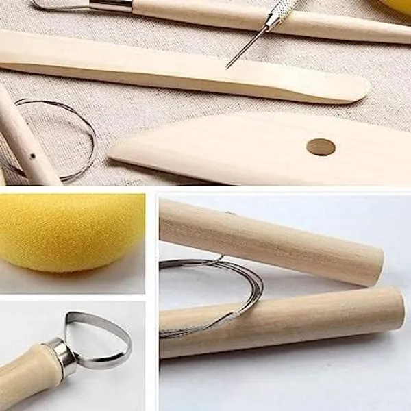 Wooden_8_Pcs_Wooden_Pottery_Tool_Kit_With_Sponge,_For_Sculpting_Clay_Tool_Set,_Includes_Cutting,_Modeling,_Trimming,_Smoothing,_Cleaning,_Carving_And_Shaping_Tools