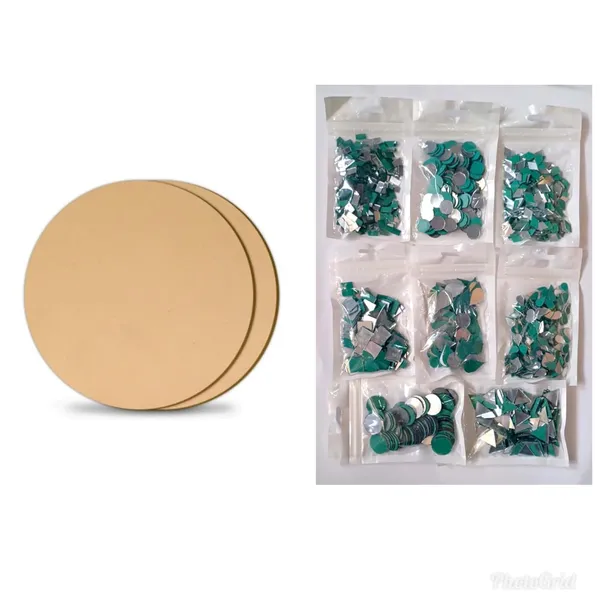Multicolor_10_In1_Lippan_Art_&_Craft_Diy_Materials_Kit_For_Artist_._Kit_Include_8_Inch_Mdf_Board_2Pc_,Mirror_8_Pk_Different_Shapes_And_Sizes_(_Total_800Pc),Clay_Tool_8Pc_Set,_Fevicryl_Mould_It_Clay_2Pk,Ceramic_Cone_2,Fabric_Glue,_Fevicryl_Acrylic_Color_Set_Of_6_Shade_+_Golden,Silver_Acrylic_Color,Paint_Brush_2Pc,Color_Plate.