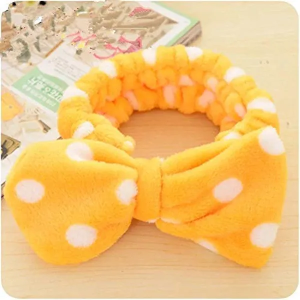 Multicolor_Romantic_Facial_Spa_Makeup_Cleansing_Cute_Bow_Velvet_Elastic_Headband_(Random_Colours)_-_Pack_Of_2