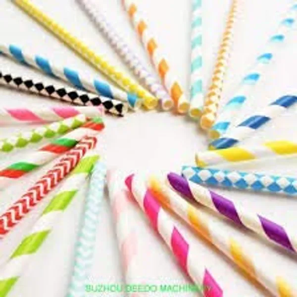 Multicolor_Biodegradable_Paper_Drinking_Straws_Pack_Of_100Pcs_With_6Mm_Diameter_For_Juices,_Shakes,_Smoothies,_Party_Supplies_Decorations_(Random_Colours_And_Designs)