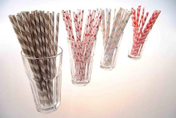 Multicolor_Biodegradable_Paper_Drinking_Straws_Pack_Of_100Pcs_With_6Mm_Diameter_For_Juices,_Shakes,_Smoothies,_Party_Supplies_Decorations_(Random_Colours_And_Designs)