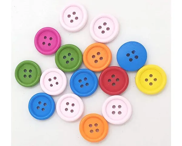 Multicolor_Round_Wooden_Buttons,Different_Neon_Colors_15Mm_Diameter_Set_Of_100_Pc(With_20/00_Mrp_White_Adhesive_Glue)_For_Sewing,Art_And_Craft_Activities,Greeting_Card_Decoration