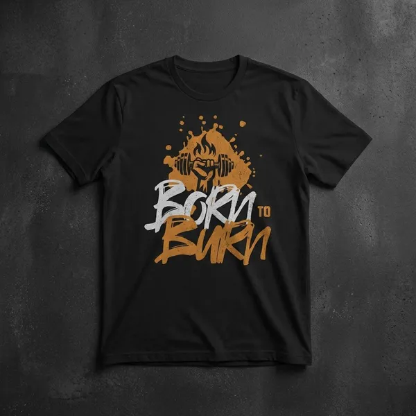Black_Cotton_And_Elastane_Premium_T_Shirt_For_Men
