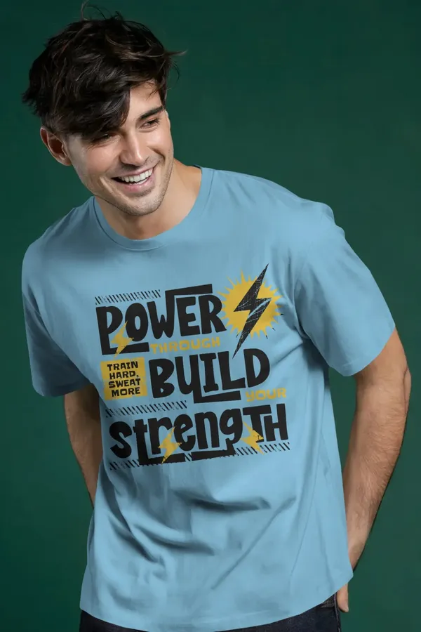 Sky_Blue_Cotton_And_Elastane_Premium_T_Shirt_For_Men