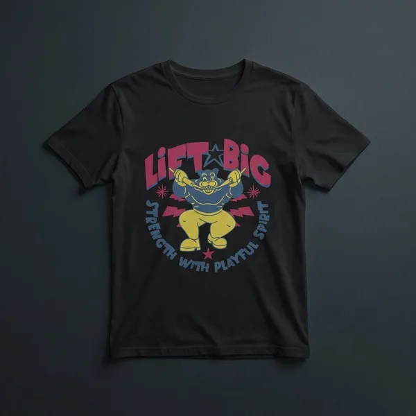 Black_Cotton_And_Elastane_Premium_T_Shirt_For_Men