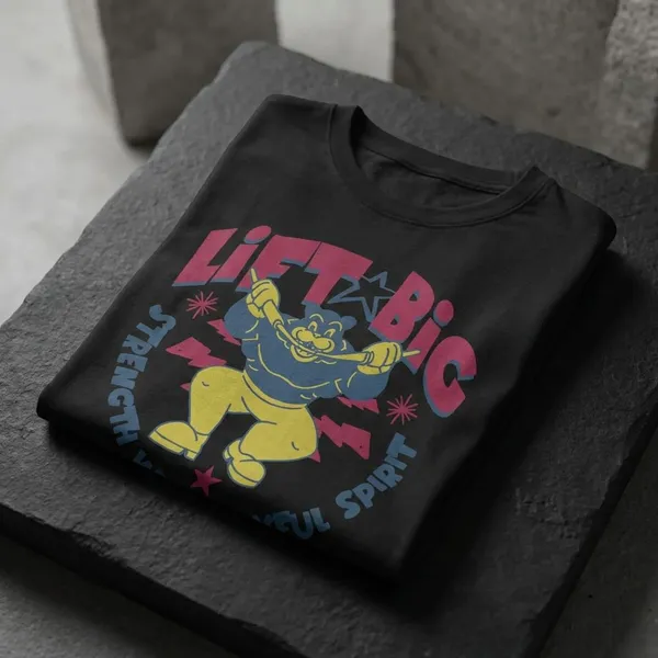 Black_Cotton_And_Elastane_Premium_T_Shirt_For_Men