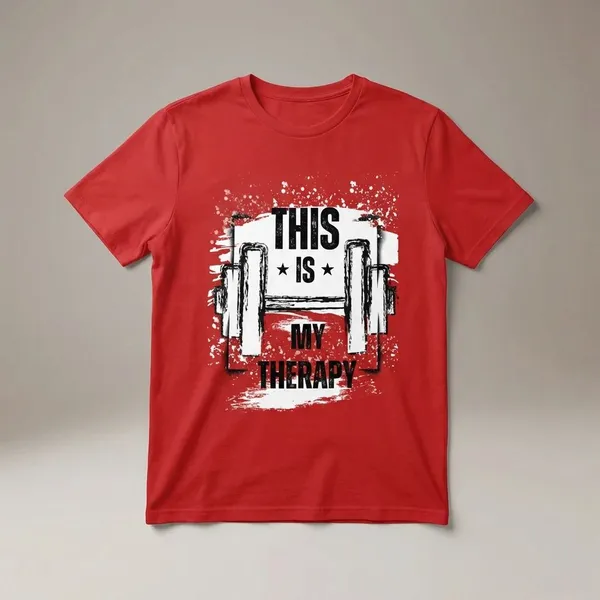 Red_Cotton_And_Elastane_Premium_T_Shirt_For_Men