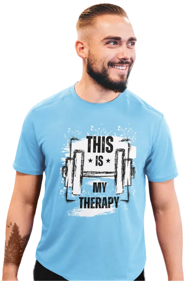 Sky_Blue_Cotton_And_Elastane_Premium_T_Shirt_For_Men