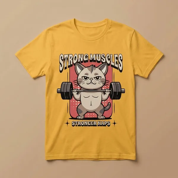 Mustard_Cotton_And_Elastane_Premium_T_Shirt_For_Men