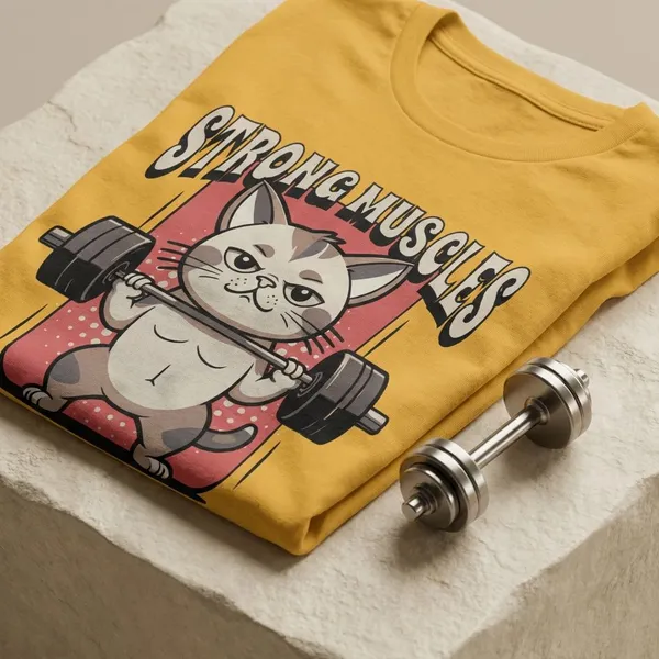 Mustard_Cotton_And_Elastane_Premium_T_Shirt_For_Men