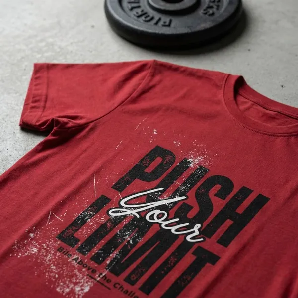 Red_Cotton_And_Elastane_Premium_T_Shirt_For_Men