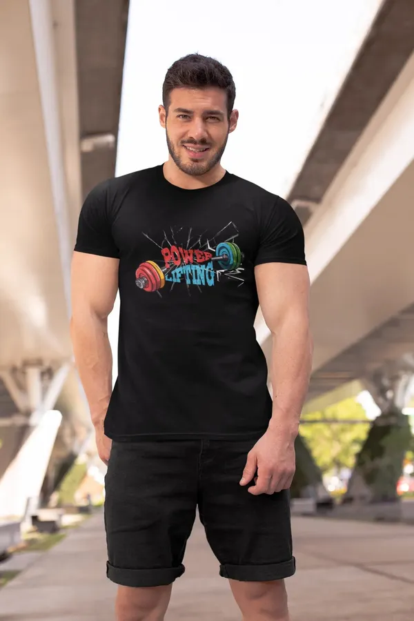 Black_Cotton_And_Elastane_Premium_T_Shirt_For_Men