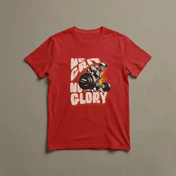 Red_Cotton_And_Elastane_Premium_T_Shirt_For_Men