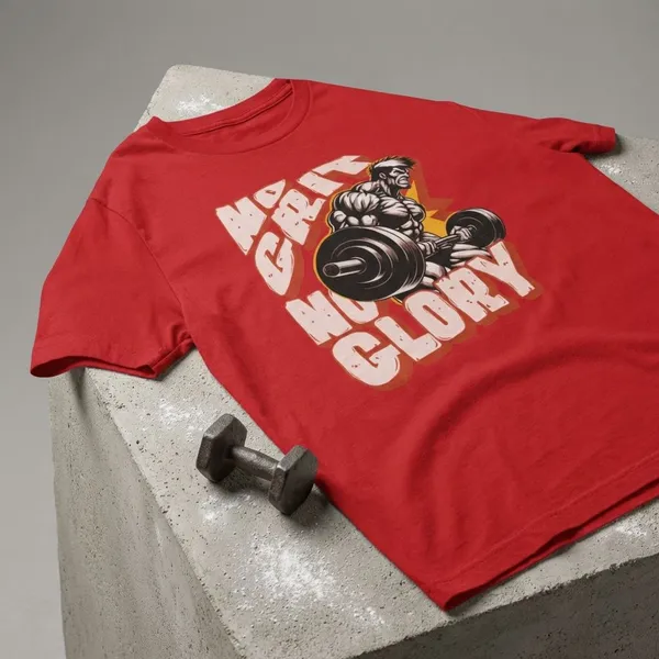 Red_Cotton_And_Elastane_Premium_T_Shirt_For_Men