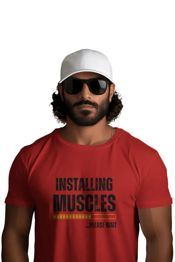 Red_Cotton_And_Elastane_Premium_T_Shirt_For_Men