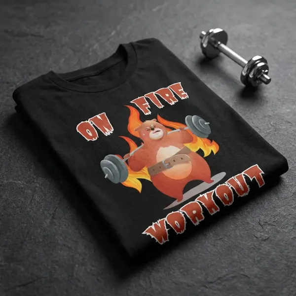 Black_Cotton_And_Elastane_Premium_T_Shirt_For_Men