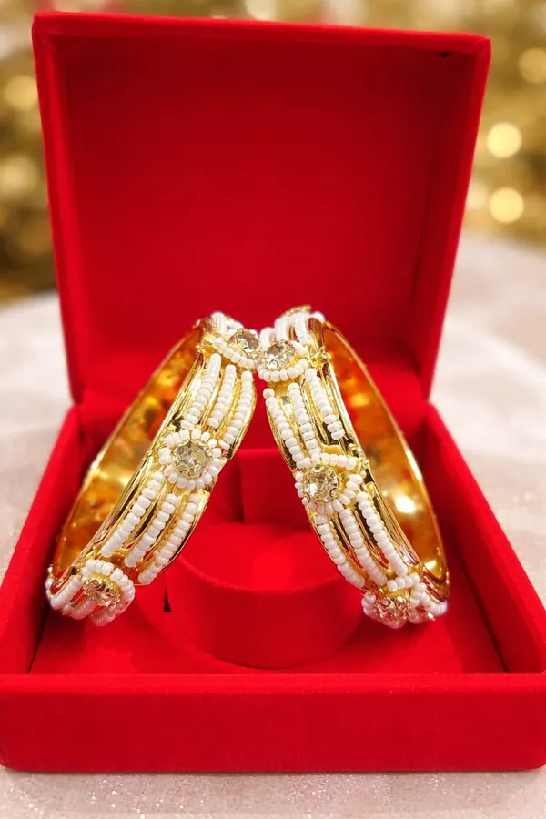 Elegant_Gold-Toned_Beaded_and_Stone-Embellished_Handmade_Bangles_For_Women