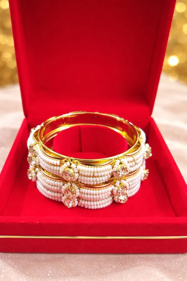 Elegant_Gold-Toned_Beaded_and_Stone-Embellished_Handmade_Bangles_For_Women