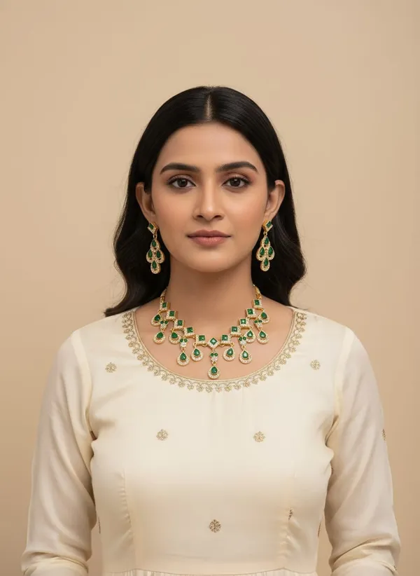 Elegant_Green_Stone_Necklace_&_Earrings_Set