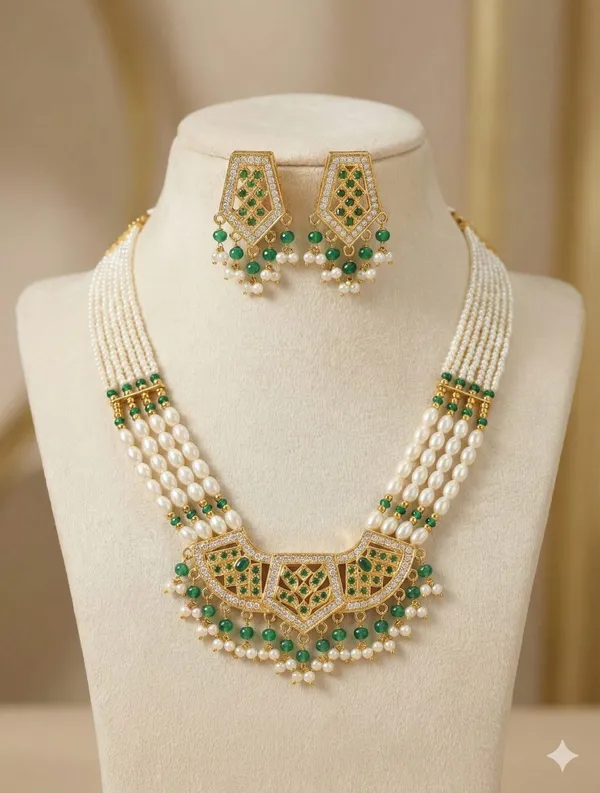 Elegant_Pearl_&_Ruby-Inspired_Traditional_Jewelry_Set_Women_and_Girls