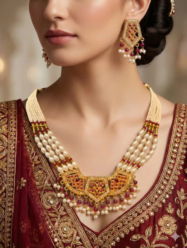 Elegant_Pearl_&_Ruby-Inspired_Traditional_Jewelry_Set_for_Women_and_Girls