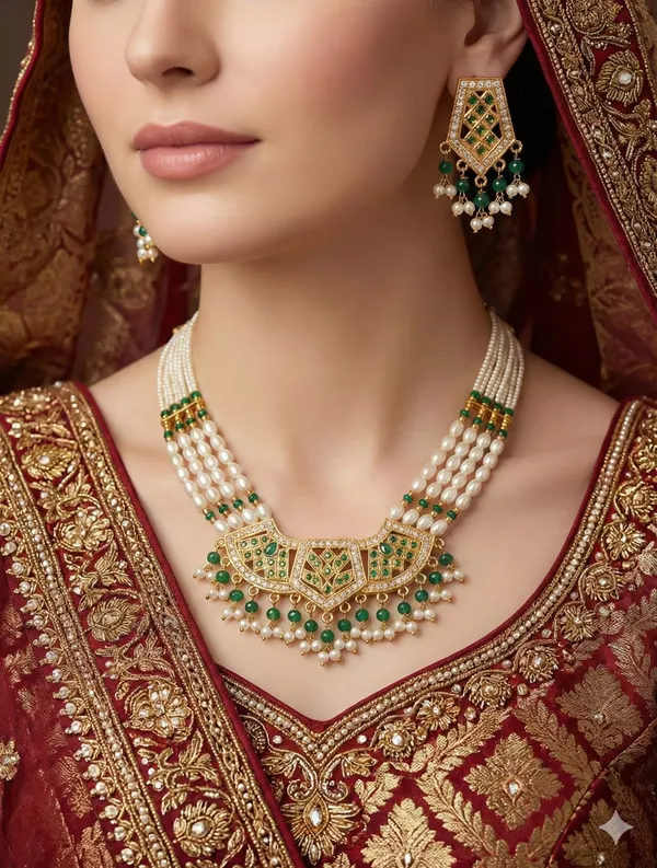 Elegant_Pearl_&_Ruby-Inspired_Traditional_Jewelry_Set_Women_and_Girls