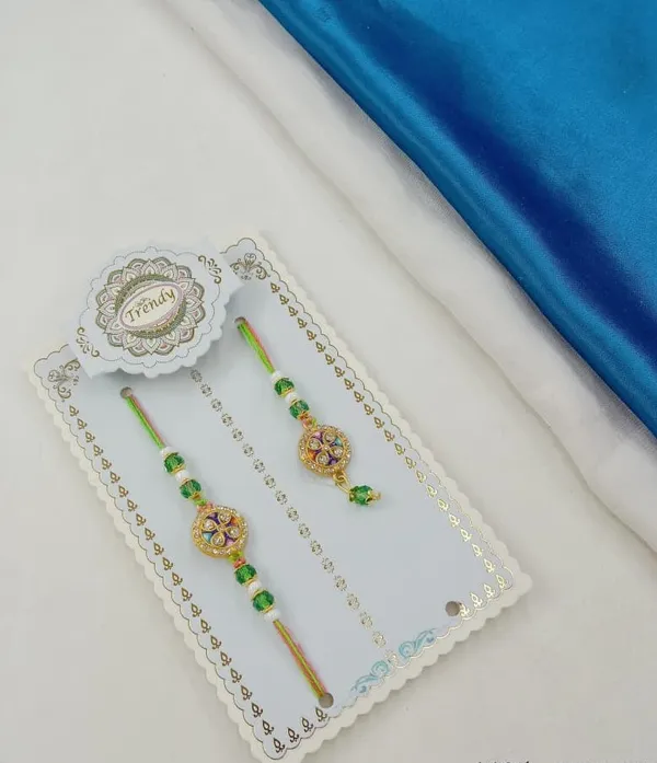 Emerald_Blossom_Mix_Colour_Bhai_Bhabhi_Rakhi_Set_