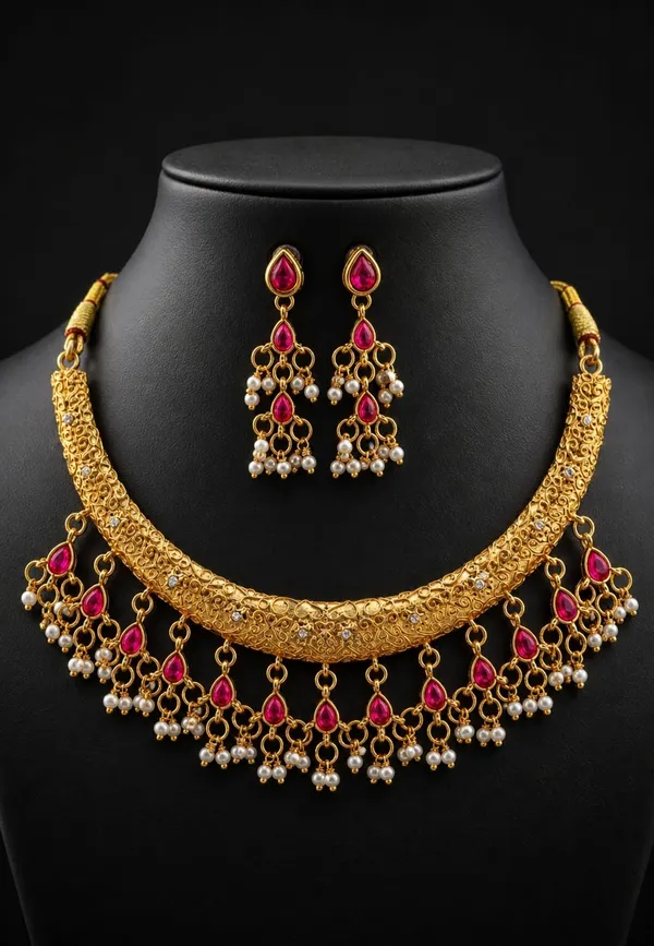 Panna_Noor_Royal_Hasli_Set_-_Gold-Plated_Emerald_&_Pearl_Traditional_Jewellery_Women_&_Girls