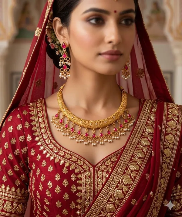 Panna_Noor_Royal_Hasli_Set_-_Gold-Plated_Emerald_&_Pearl_Traditional_Jewellery_Women_&_Girls