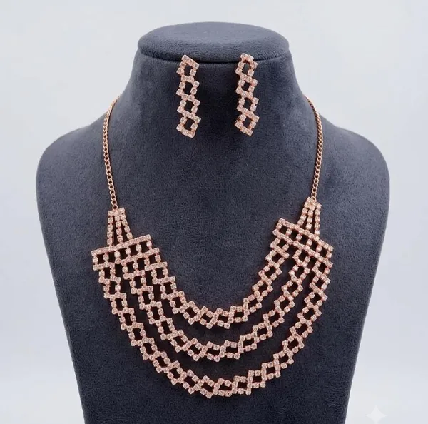 Rose_Gold_Layered_Geometric_Crystal_Necklace_Set_with_Matching_Earrings_For_Women_&_Girls