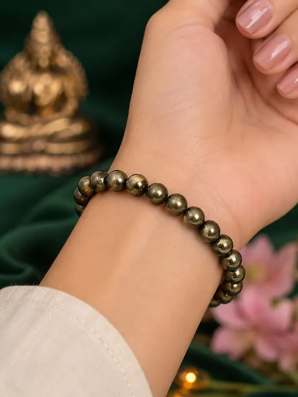 Unisex_Hematite_Stretch_Bracelet