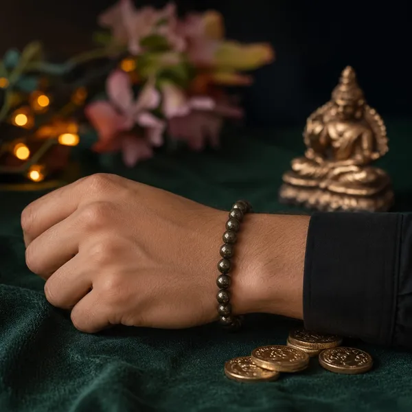 Unisex_Hematite_Stretch_Bracelet