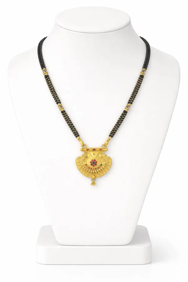 Timeless_Black_&_Gold_Tradition_Mangalsutra_with_Ornate_Pendant_Combo_(Pack_of_2)
