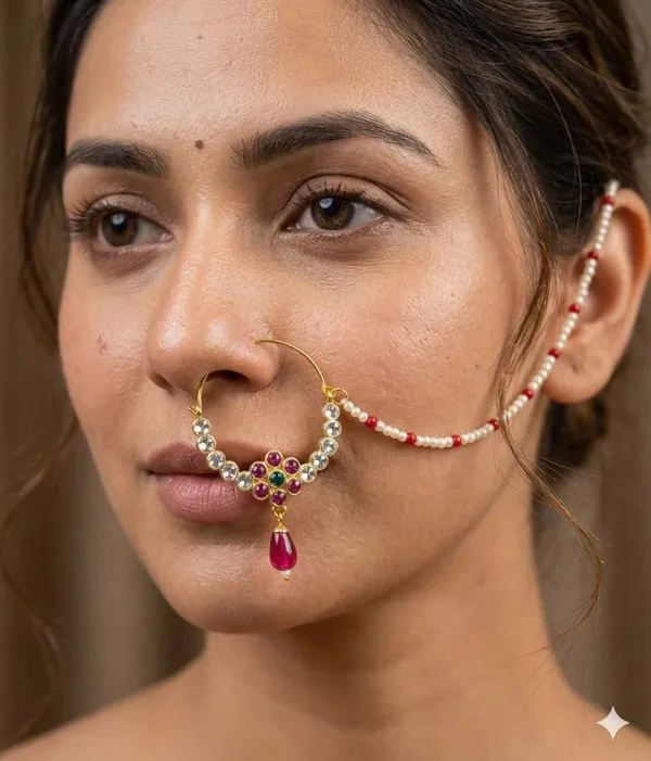 Traditional_Green_&_Red_Stone_Floral_Nath_with_Drop_Pendant_Combo_(_Pack_Of_2_)