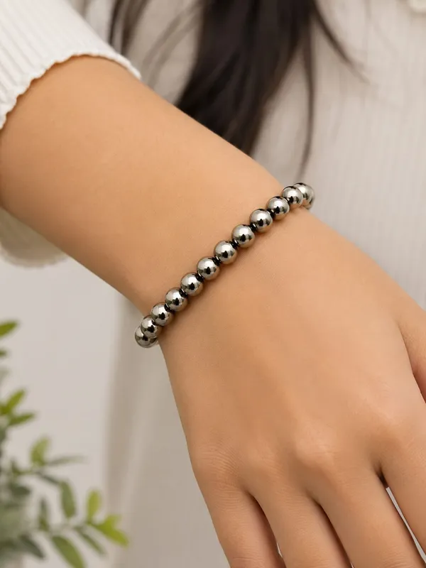 Unisex_Pyrite_Stretch_Bracelet
