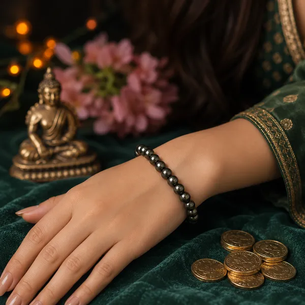Unisex_Hematite_Stretch_Bracelet