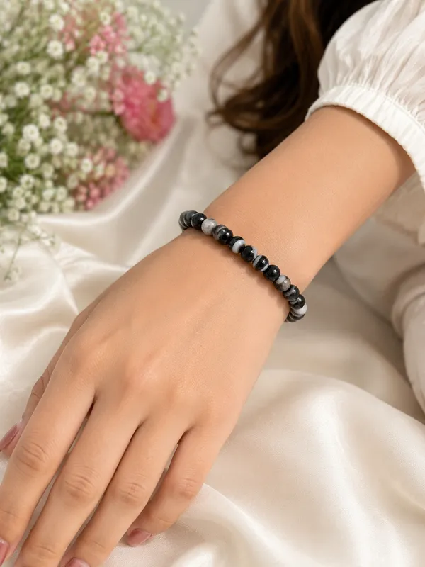 Unisex_Nature_Black_Hakik_Bracelet
