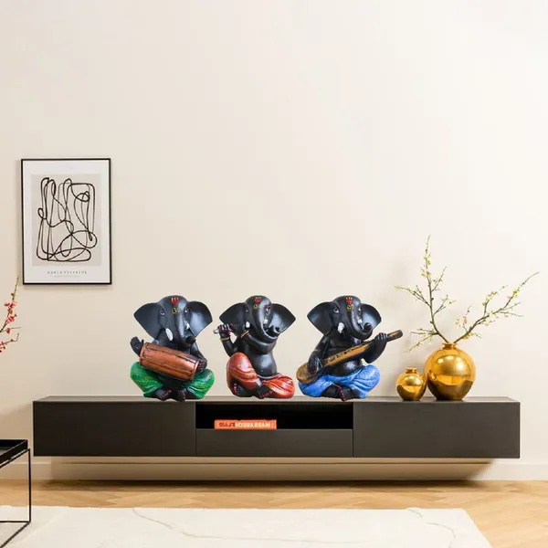 Black_Ganesh_Resin_Premium_&_Elegant_Tricolour_Harmony_Figurine