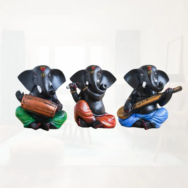 Black_Ganesh_Resin_Premium_&_Elegant_Tricolour_Harmony_Figurine