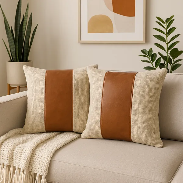 Beige_100%_Pure_Cotton_Premium_&_Elegant_Leather_Strap_Cushion_Cover_(Set_Of_2)