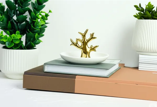 Gold_Branch_Tree_Ring_Holder_&_Ceramic_Trinket_Dish_Set_(TREE)