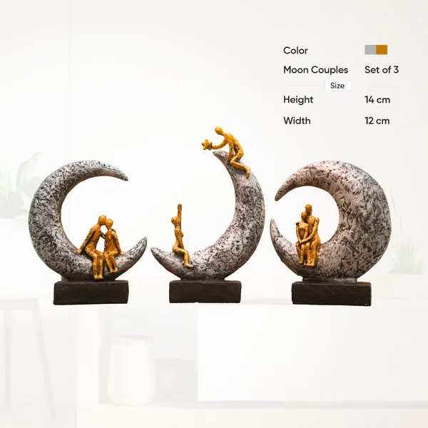 Black_&_Silver_Resin_Premium_&_Elegant_Moonlit_Couple_Figurine_Set_(Set_Of_3)