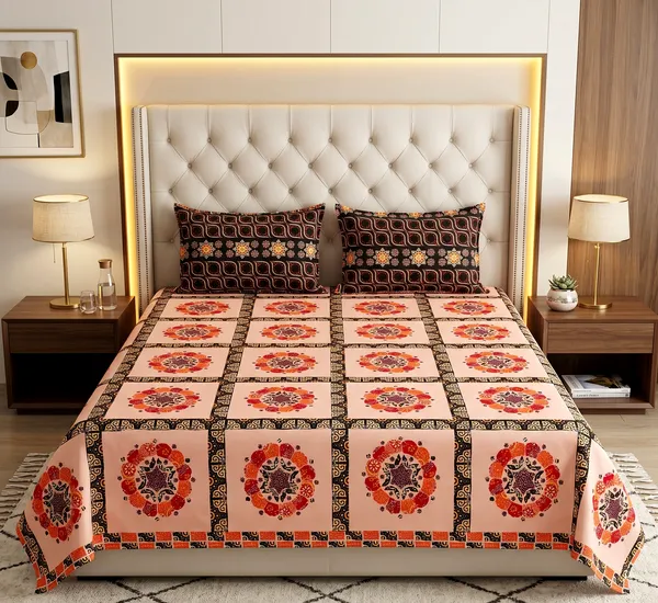 Bold_Mandala_Design_100%_Pure_Cotton_Super_King_Size_Bedsheet_with_2_Matching_Pillow_Covers_|_108*108_Inch_|_300_TC