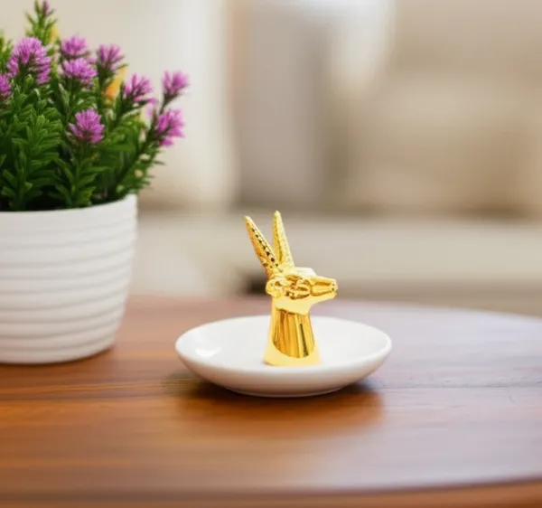 Chic_Gold_Gazelle_/_Deer_Head_Ring_Holder_&_Ceramic_Trinket_Set_(DEER)